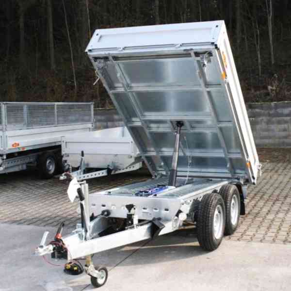 Nový 3-stranný hydraulicky sklopný přívěsný vozík 2700Kg - foto 6