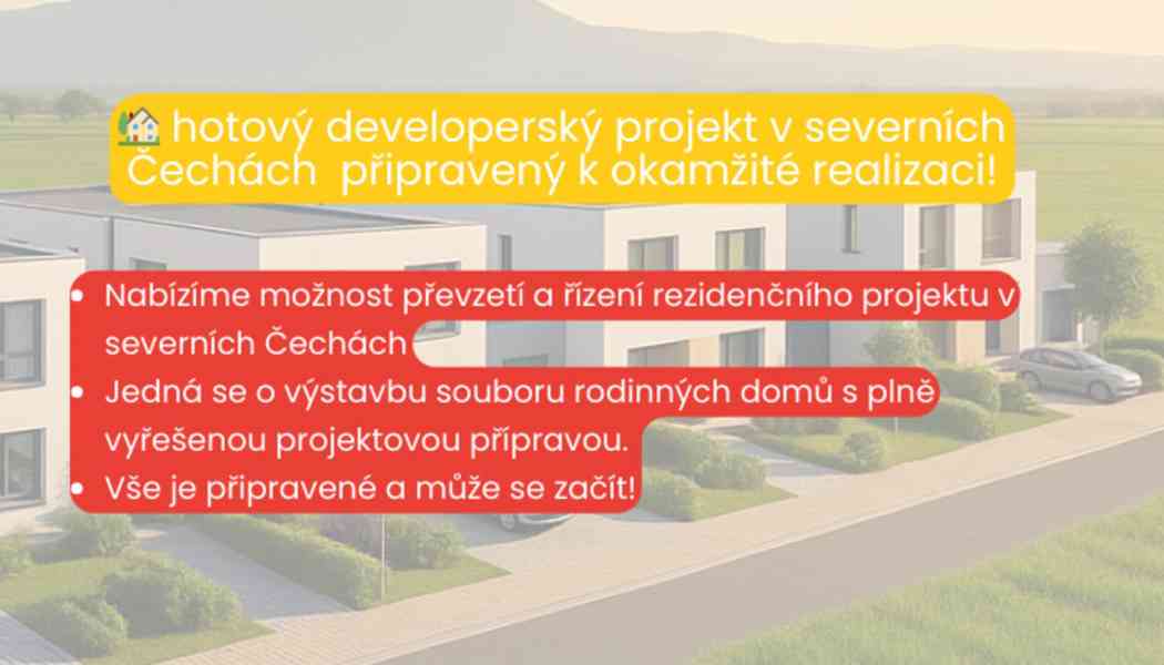 Developerský projekt – investiční příležitost v Čechách - foto 2