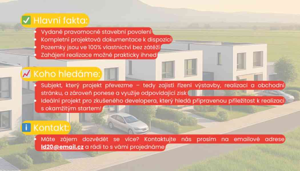 Developerský projekt – investiční příležitost v Čechách - foto 3