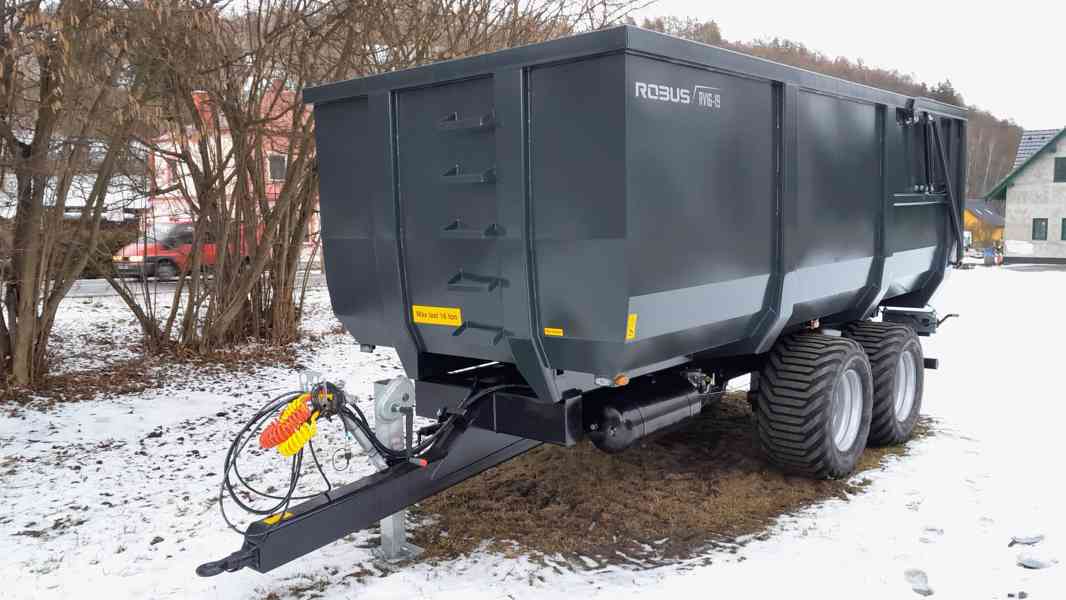 Traktorový návěs,přívěs,vlečka,vlek za traktor 16t - foto 2