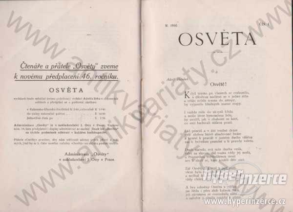 Osvěta  ročník 46.  J. Otto, Praha 1916 red A. Srb - foto 1