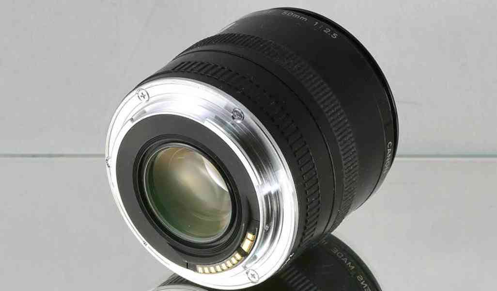 Canon EF 50mm 1:2.5 Macro lens **full-frame MACRO Objektiv - foto 4