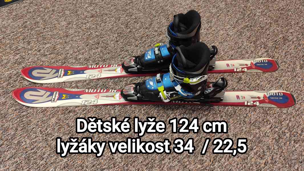 Použité sjezdové lyžařské vybavení pro děti 4 - 15 let - foto 3