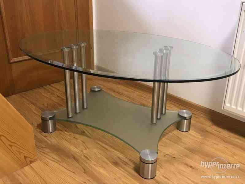 skleněný stolek - foto 1