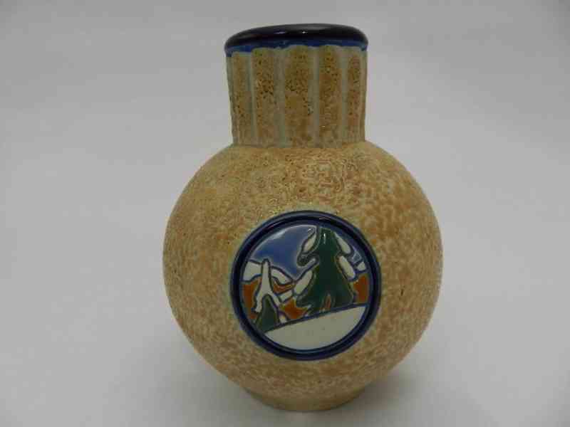 Secesní menší Váza Imperial Amphora Teplice Czechoslovakia - foto 5