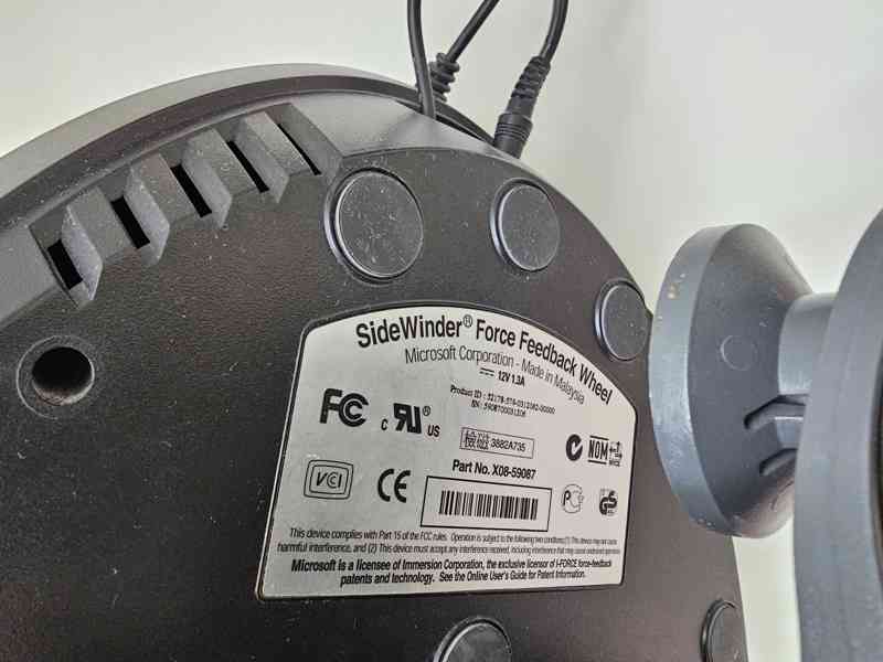MICROSOFT SIDEWINDER FORCE FEEDBACK WHEEL - foto 4