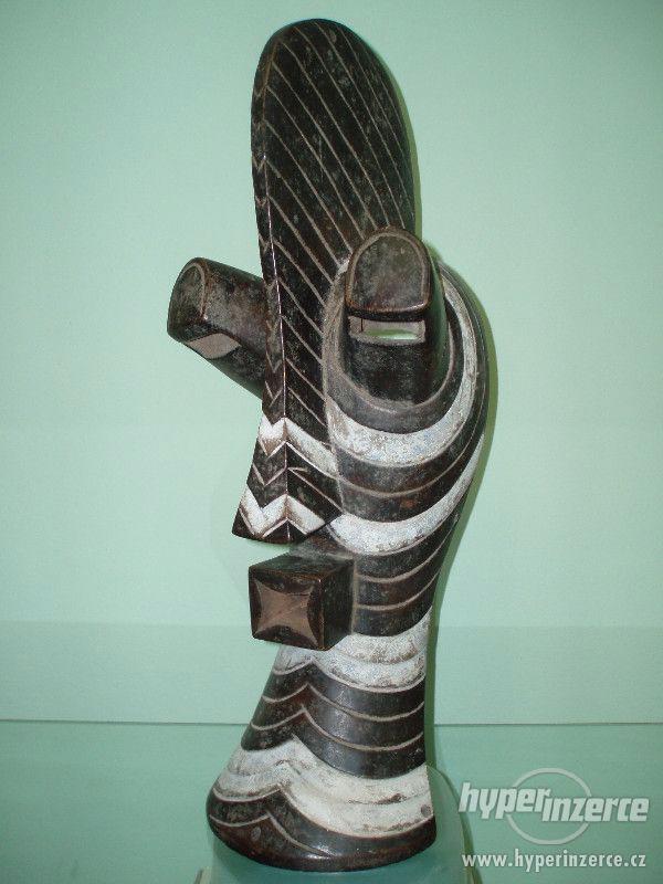 Stará Africká maska kmene Songye z Konga - foto 2