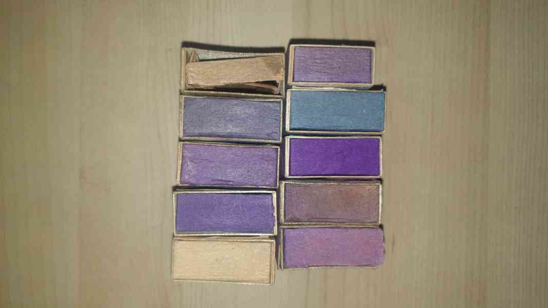 Staré dýhované krabičky. - foto 4