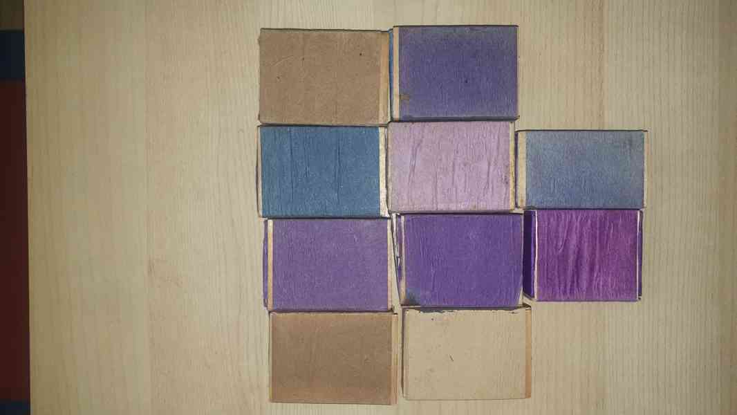 Staré dýhované krabičky. - foto 2