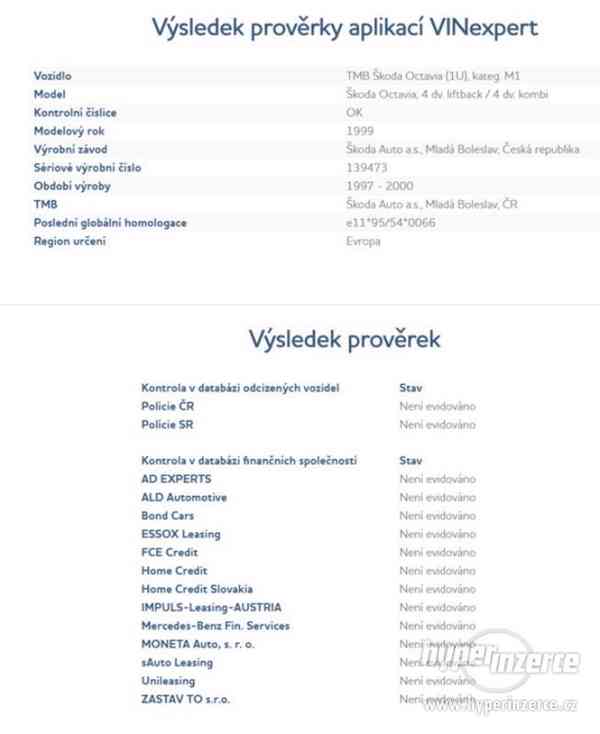 PRODEJ - Škoda Octavia 1.6 74kw - foto 9
