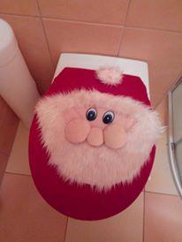 vánoční dekorace na WC - foto 1