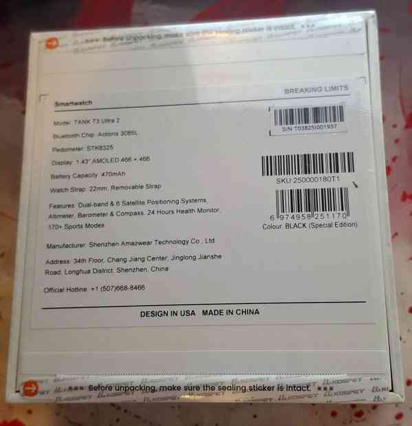 KOSPET TANK T3 Ultra 2, chytré hodinky, Black - foto 3