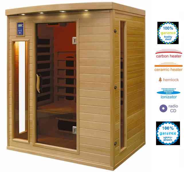 Rohová infra sauna s montáží - foto 4