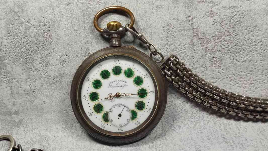 Velké kapesní hodinky Régulatéur, doprava zdarma - foto 6