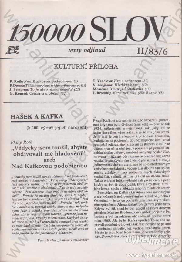 150000 slov II/ 83/ 6 Texty odjinud 1983 Index - foto 1