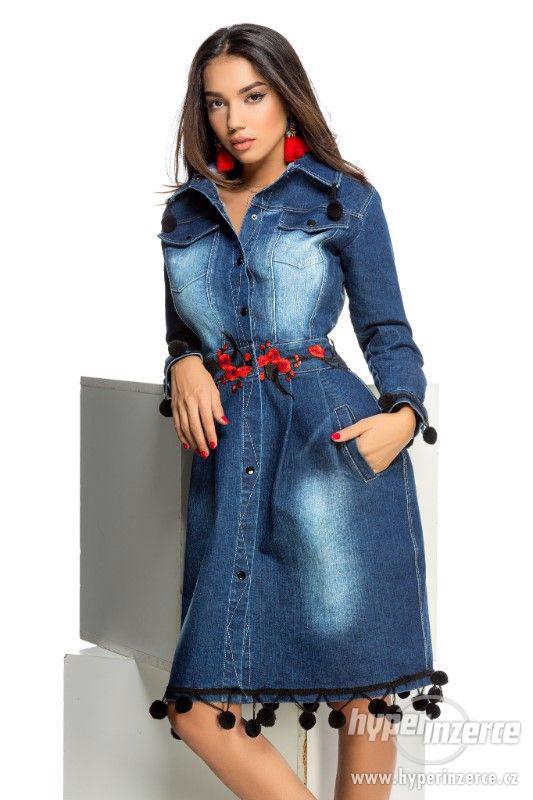 Damsky zimny biely ackovy kabat s kvetmi a ine{NOVE - foto 6