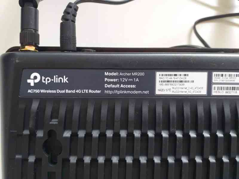 LTE Modem Wi-Fi Router TP-Link Archer MR200 od O2 - foto 3