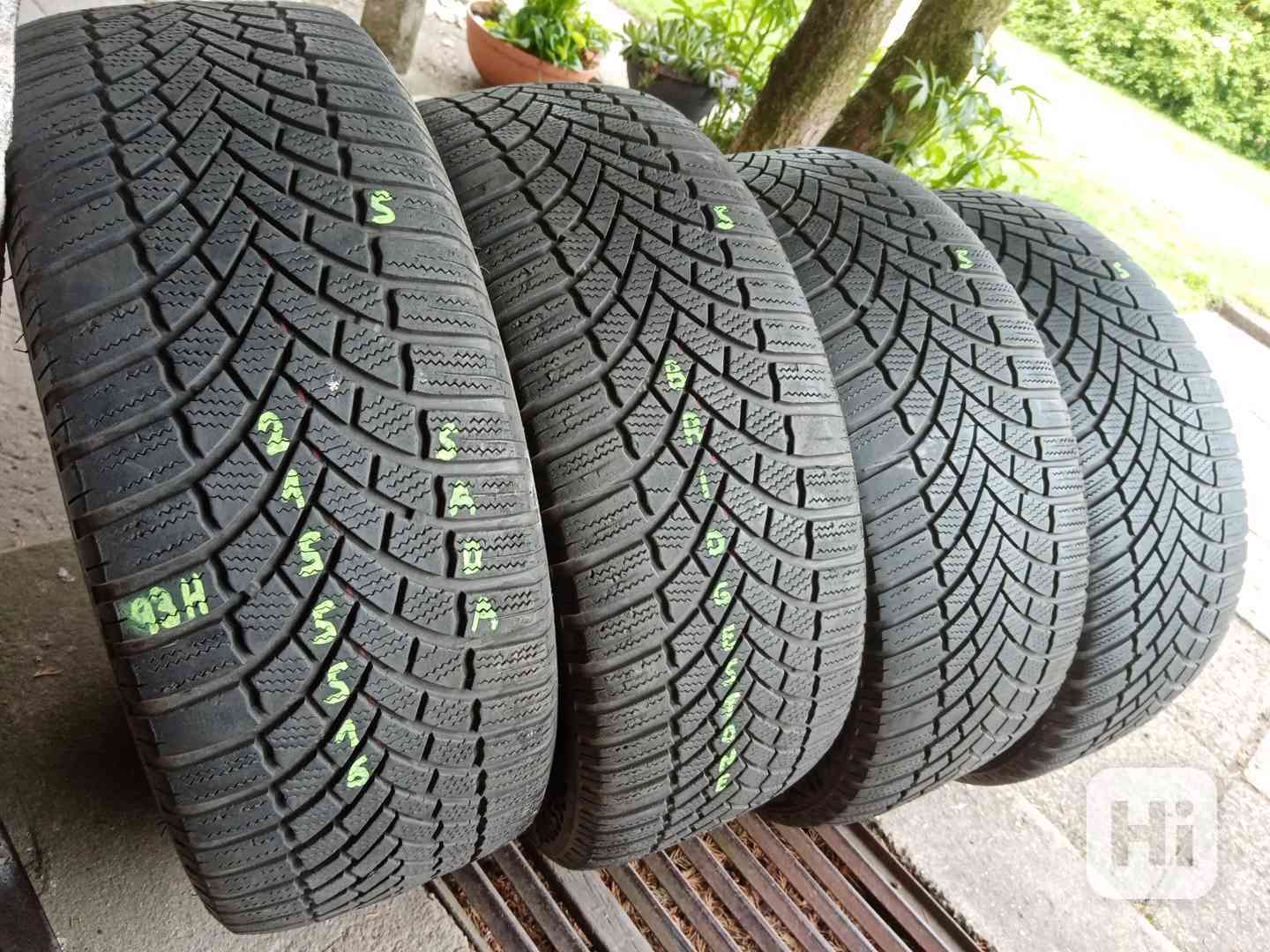 Zimní pneu 4kusy 215/55/16 vzorek 70% BRIDGESTONE - dobírka - foto 1