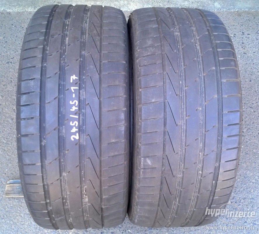 2x letní pneu 245/45-17 Hankook - foto 1