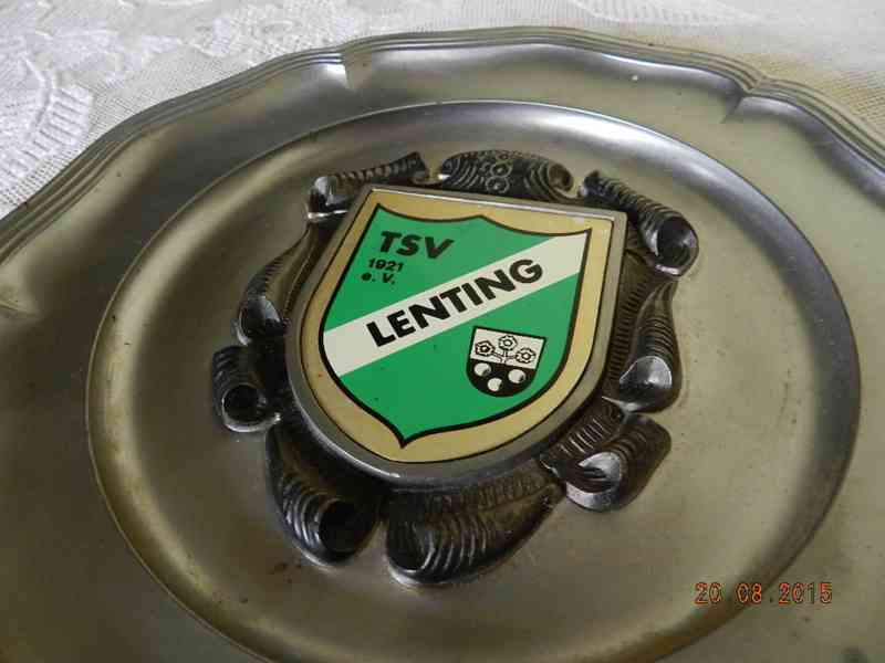 Cínový talíř Lenting TSV 1921 - foto 3