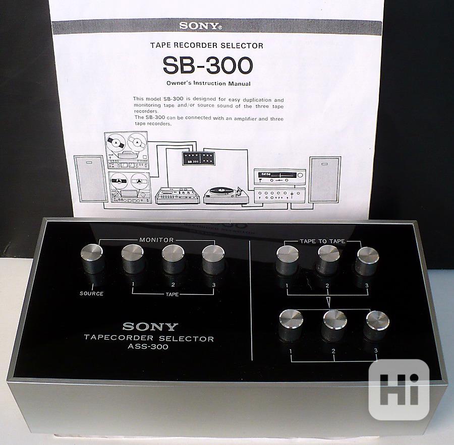 SONY ASS-300 TAPE SELECTOR - PŘIPOJENÍ AŽ 3 TAPEDECKŮ - bazar