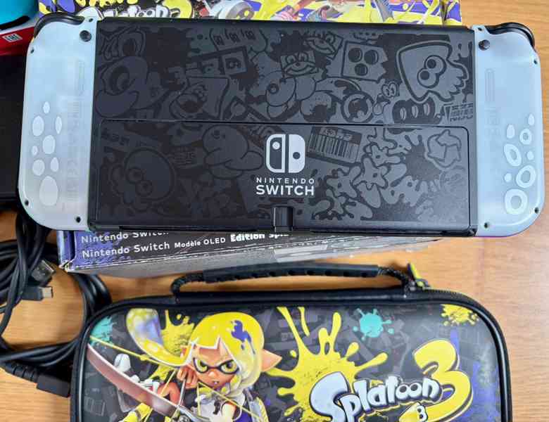 Nintendo Switch Oled Splatoon a příslušenství - foto 3