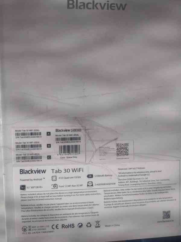 BLACKVIEW TAB 30 2GB/64GB ŠEDÝ - (8 jádro, 2+3GB RAM, Androi - foto 8