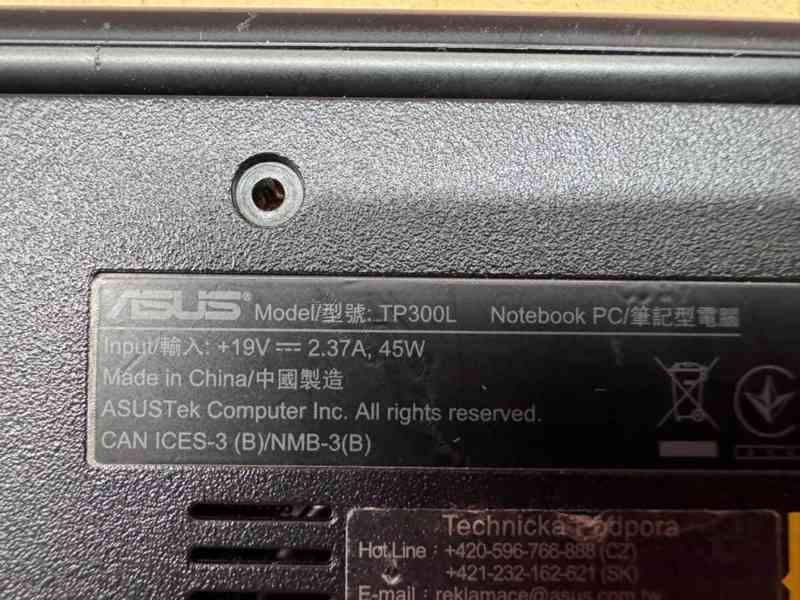 Predám pokazený notebook na náhradné diely zn.ASUS TP300L - foto 6
