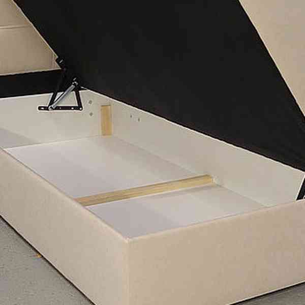 180×200 vysoká s úložným prostorem béžová - foto 2