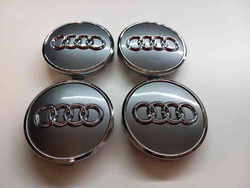 Středové krytky Audi, 61x58mm, Silver - foto 7