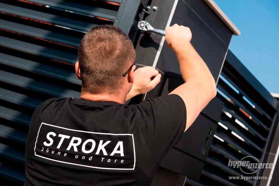 Brána dvoukřídlá,Výroba vrat,ZAHRADNÍ BRÁNY,STROKA Brány a - foto 9