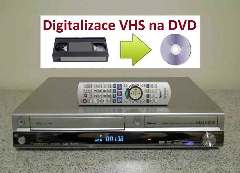 ⚠️VHS-HDD-DVD rekordér Panasonic DMR-EX95 