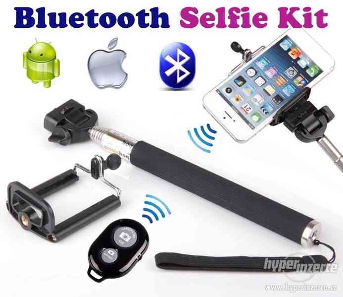 Selfie vysouvací tyč až 1m s dálkovým bluetoth ovládáním - foto 1