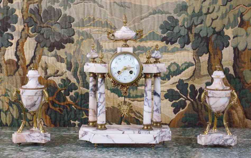 Francouzské krbové hodiny Japy Fréres et Cie - foto 1