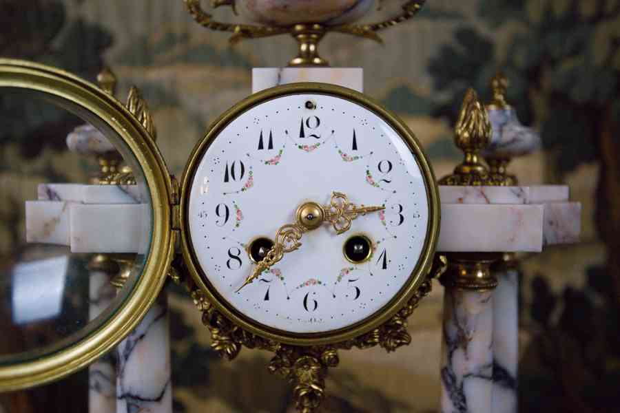 Francouzské krbové hodiny Japy Fréres et Cie - foto 4
