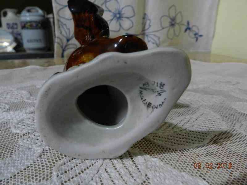 Krásná stará porcelánová soška Kachna Kačena - foto 7