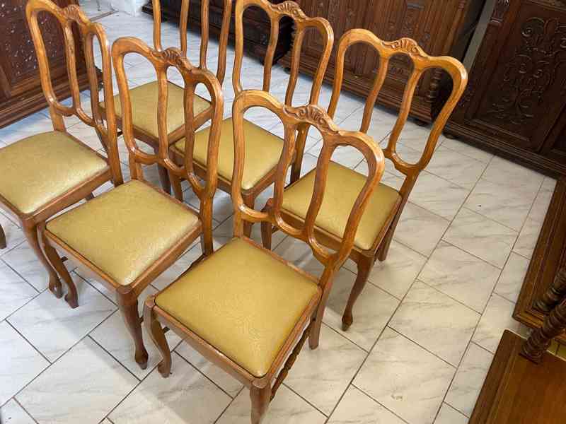 Starožitné jídelní židle Louis XV. - foto 5