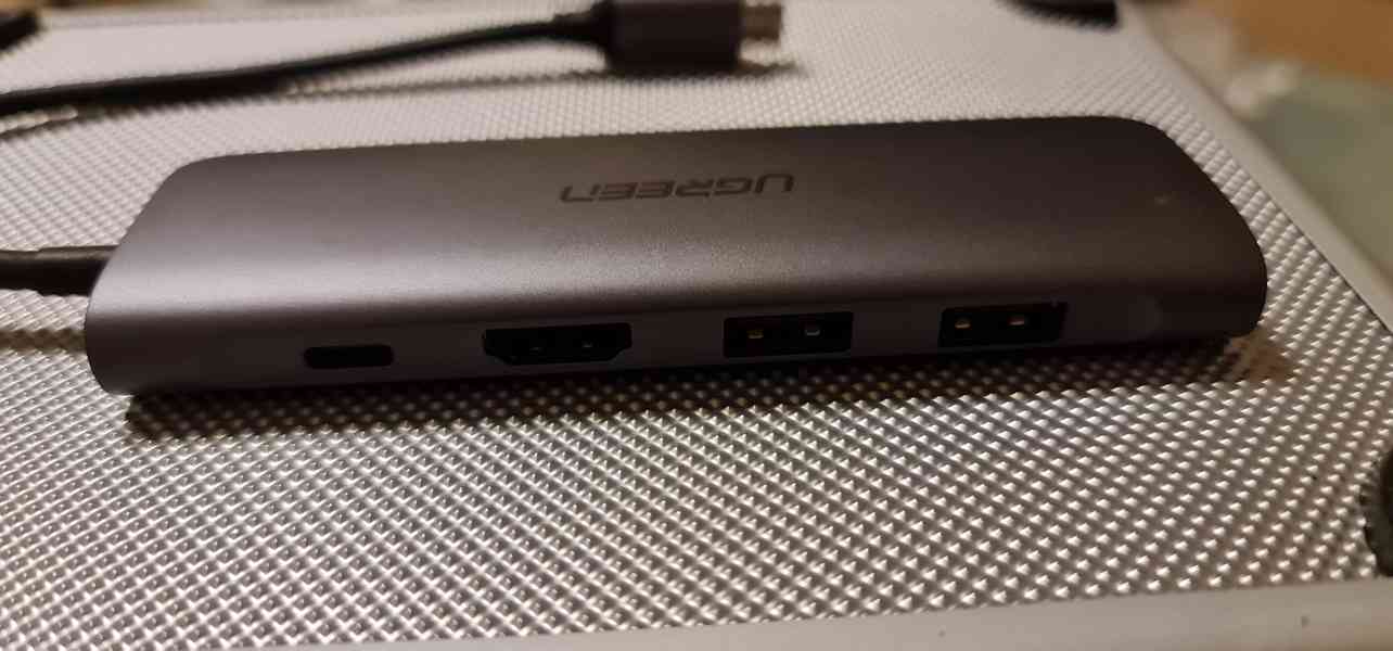 USB-C hub s HDMI,2x Usb 3.0,SD,PowerDelivery,microSD - foto 6