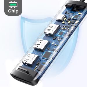 USB-C hub s HDMI,2x Usb 3.0,SD,PowerDelivery,microSD - foto 5