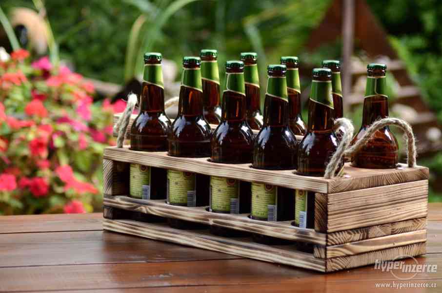 Dřevěný nosič na 10 piv - foto 4