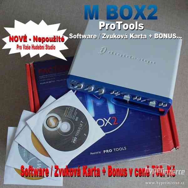 Prodám NOVÝ – nepoužitý MBox 2 / Zvuk. Karta + Software... - foto 1