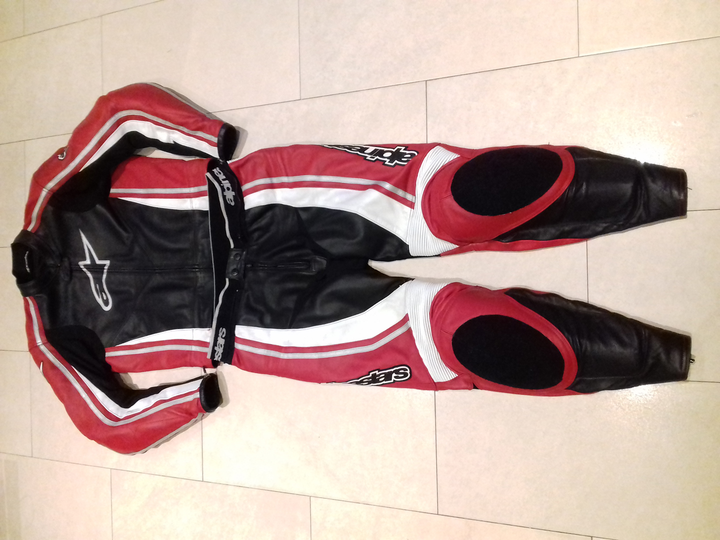 Alpinestars-Pánská kožená moto kombinéza-dvoudílná - foto 1