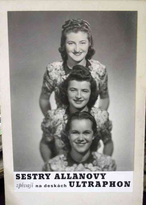 Allanovy sestry - starožitné gramodesky, šelak, swing 1940s  - foto 7