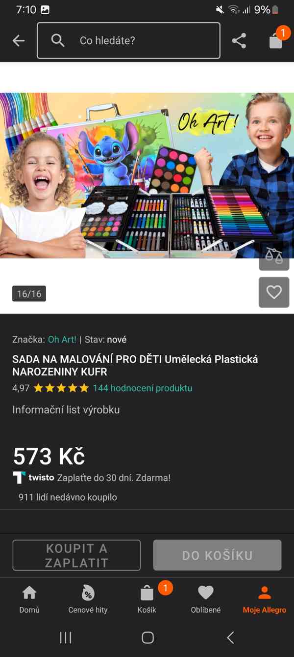 Stitch kufr  - úplně nová, nerozbalená kreativní sada - foto 5