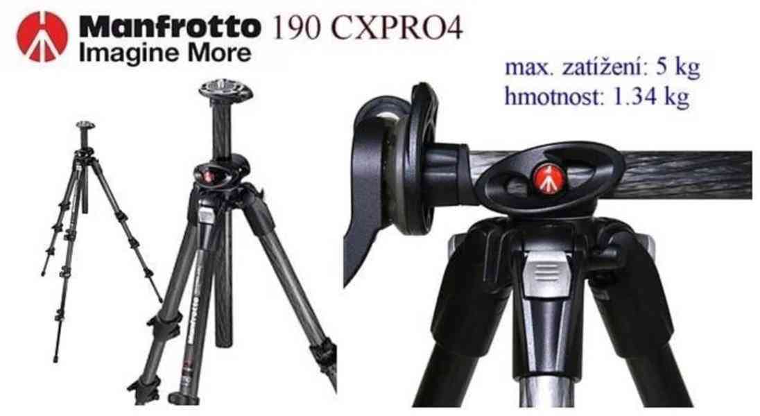 Manfrotto 190 CXPRO4 *Carbon* Stativ*nosnost: 5kg