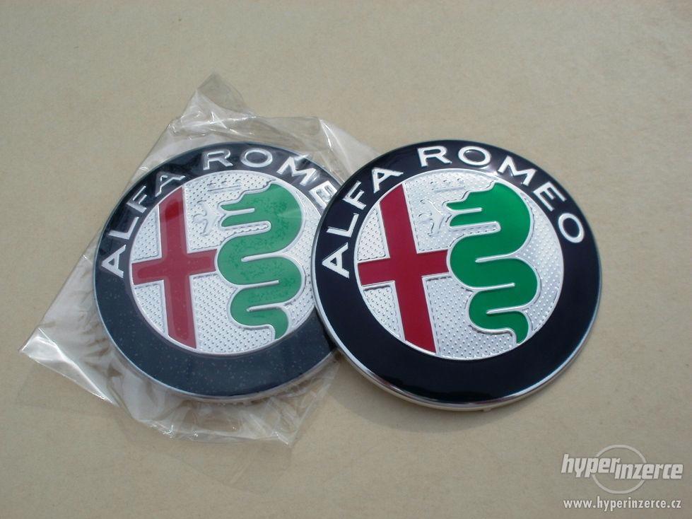 znaky Alfa Romeo 74mm (nové logo) 2ks - foto 1