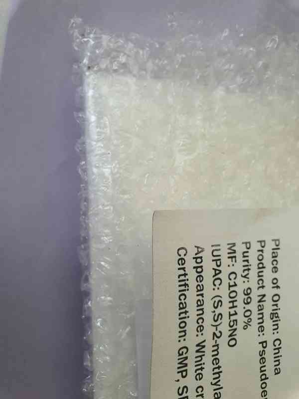 100 gramů pseudoefedrin hydrochloridu - 99% - foto 3