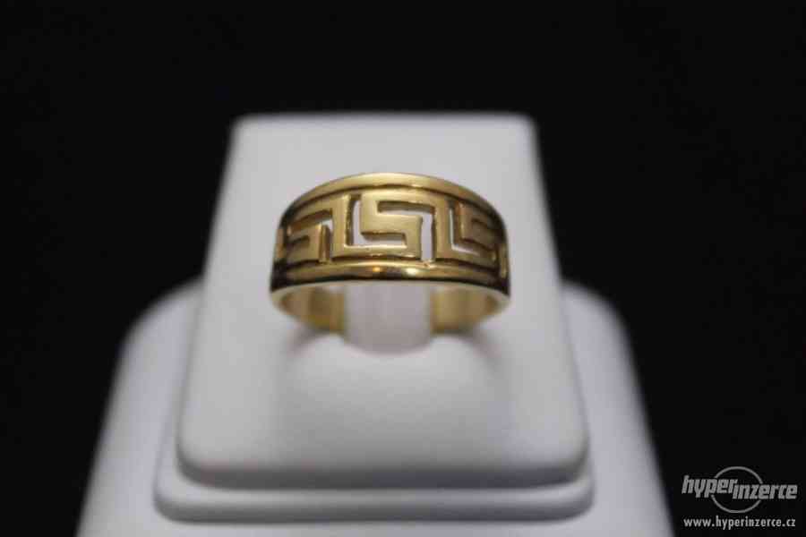 Krásný zlatý prsten 7.23 g - foto 4