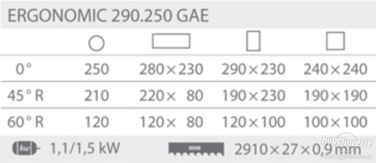 BOMAR pásová pila na kov ERGONOMIC 290.250 GAE automat - foto 2