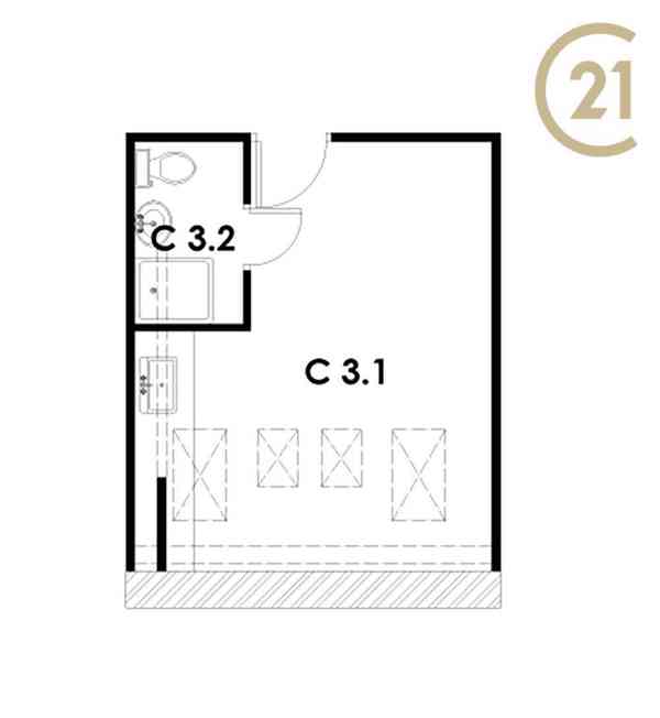 Nový podkrovní byt 1+kk v Oslavanech, CP 28,91 m2 - foto 7
